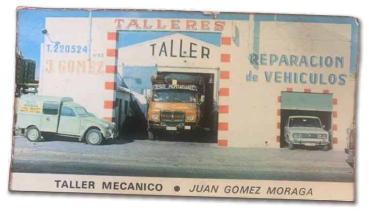 Taller Juan Gómez Moraga Trabajando desde 1965